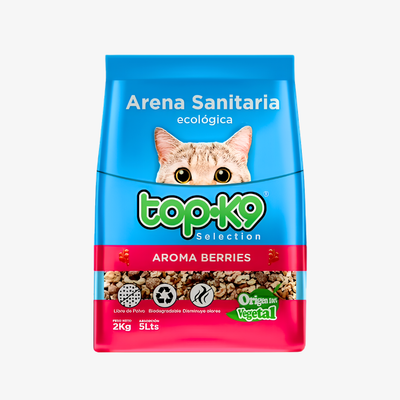 Arena sanitaria Top-K9 Berries 2kg