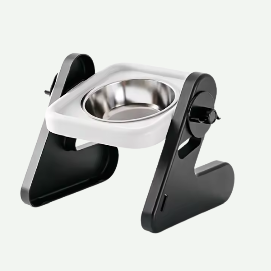 Comedero Simple Elevado con Inclinación Ajustable