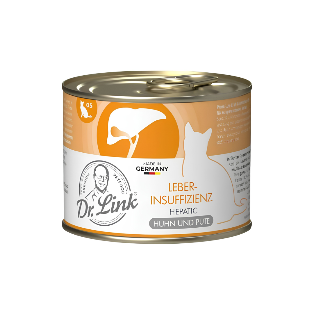 Lata Dieta Especial hepático pollo y pavo 200gr - Dr. Link