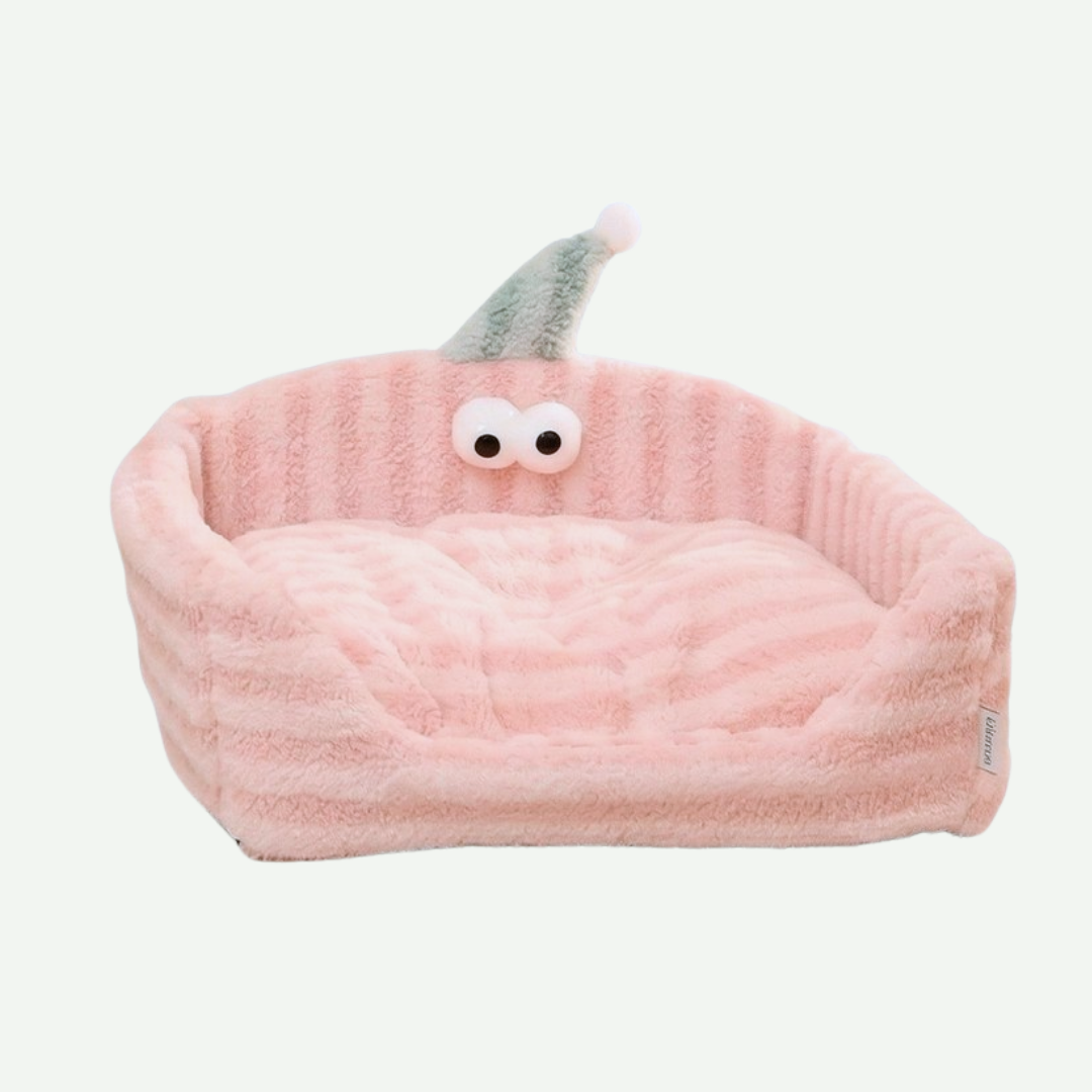 Cama Peluda sleepy para mascotas pequeñas