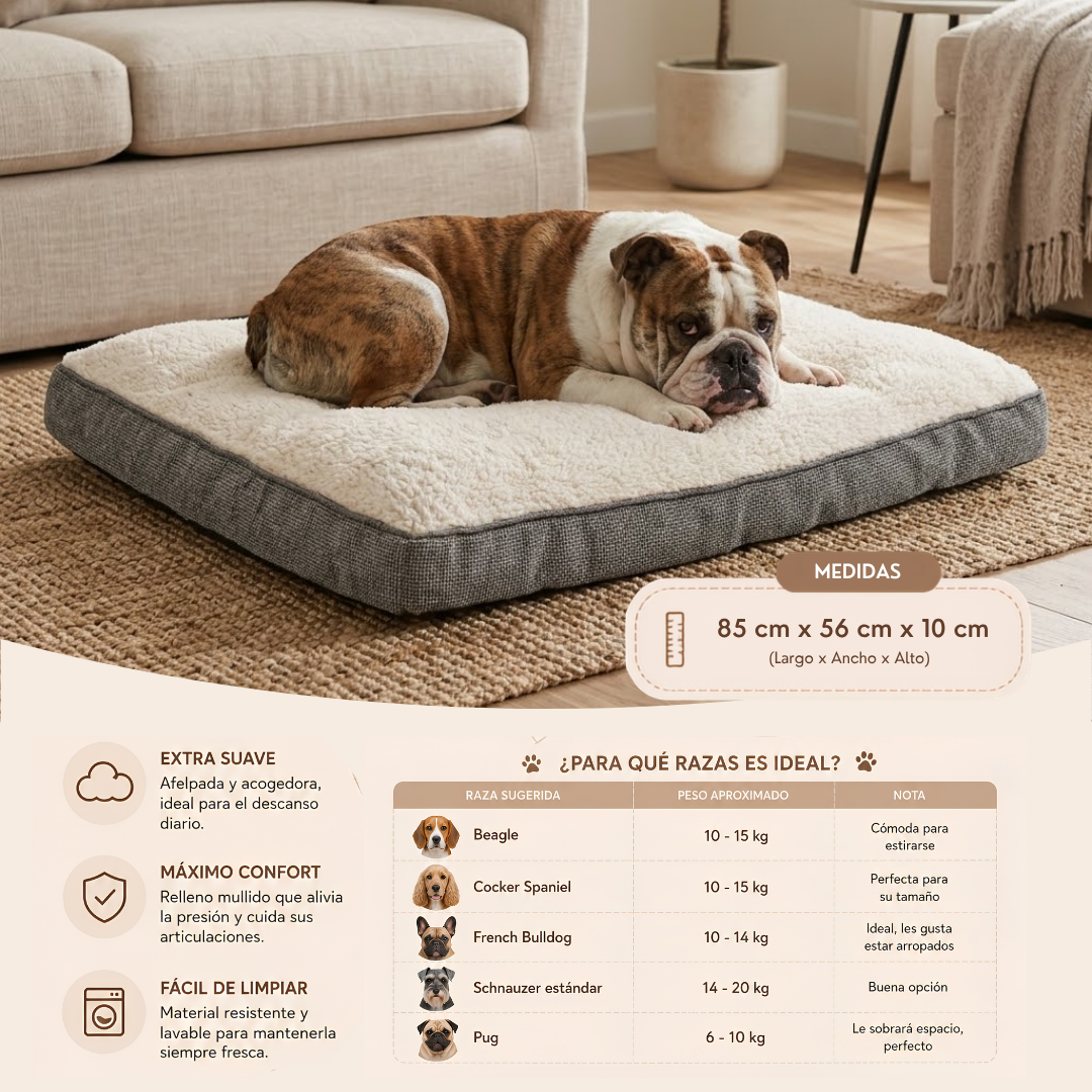 Cama para Perros Medianos 85x56 cm