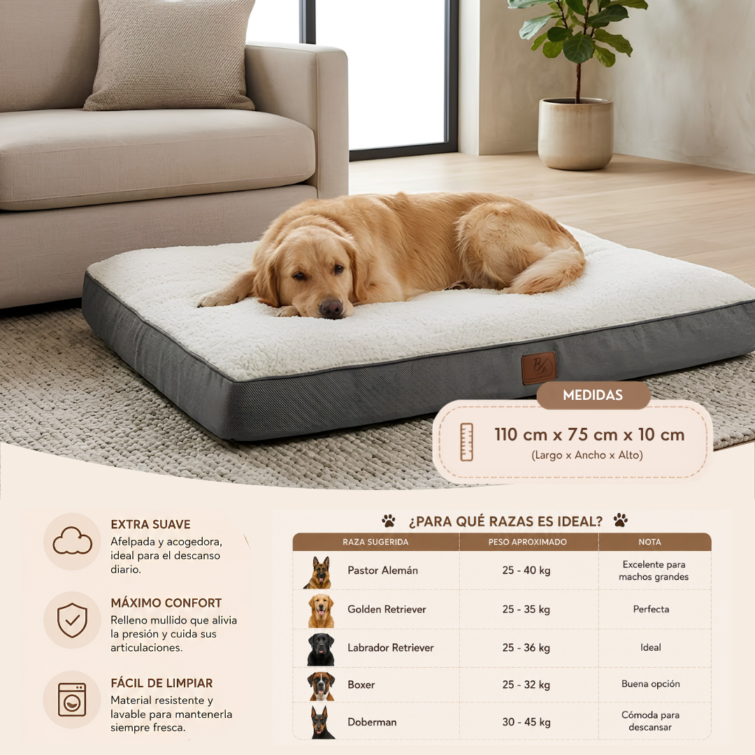 Cama XXL para Perros Grandes 110x75 cm