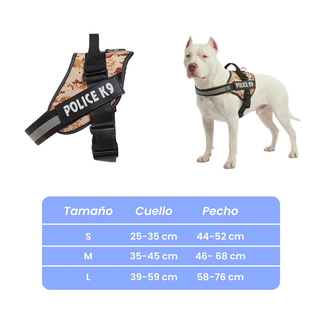 Arnés Police K9 para perros