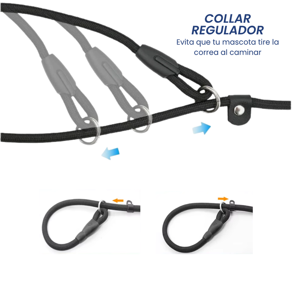 Correa Antitirones  Slip Leash de paseo 1.2 mts
