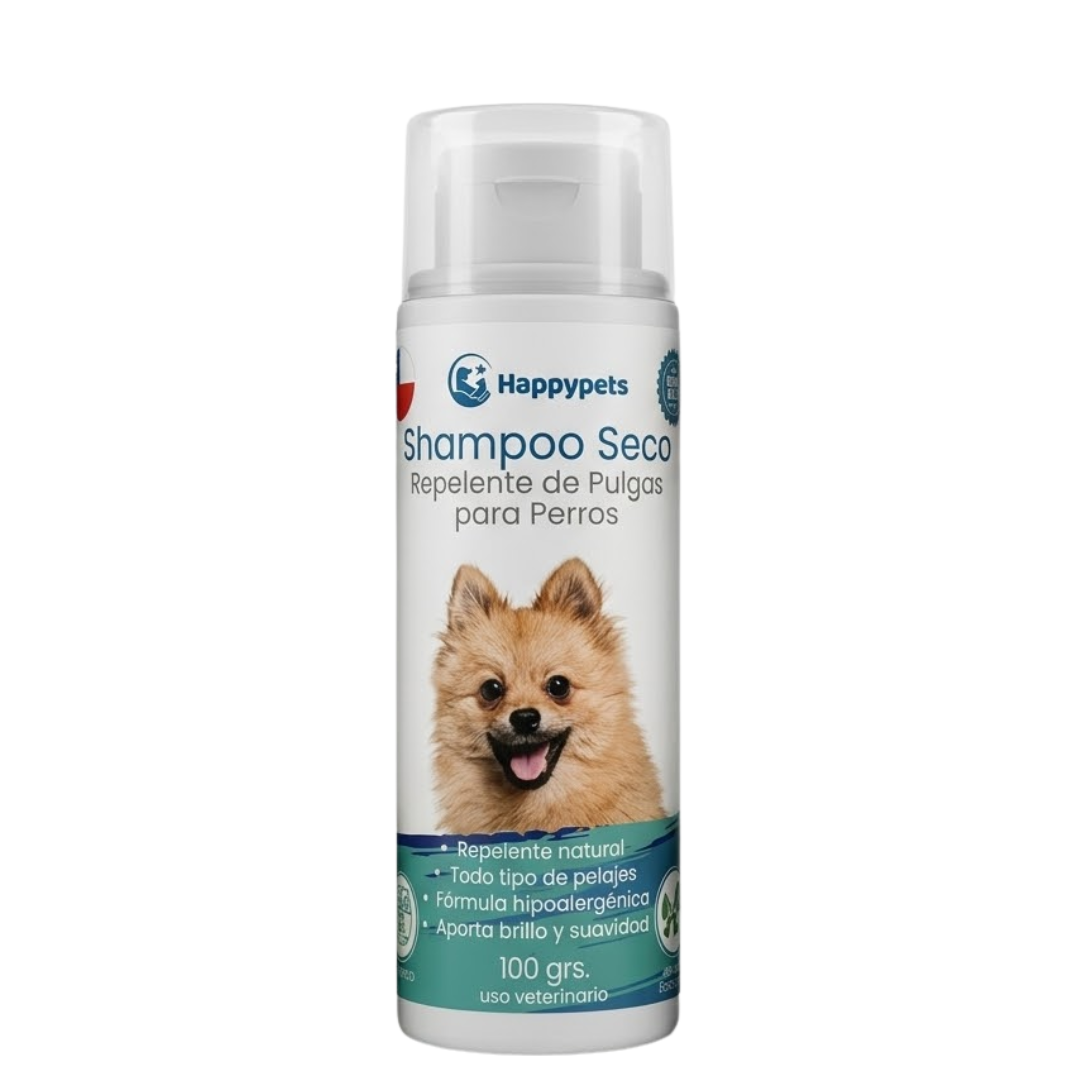 Shampoo Seco Repelente de Pulgas para Perros 100gr