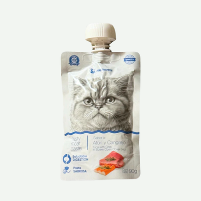 Snack Pasta liquida sabor Atún/Cangrejo HAPPYPETS 90GR
