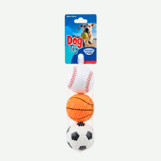 Pack 3 Pelotas de juego Deporte