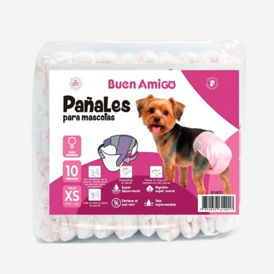 Pañales desechables para Hembras 10 Uds