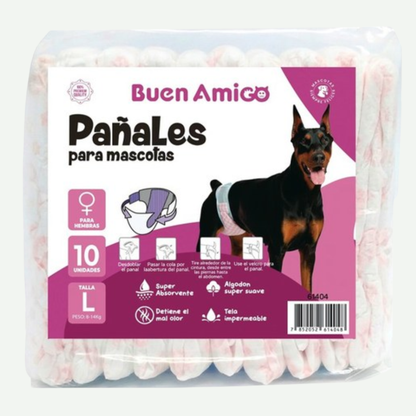 Pañales desechables para Hembras 10 Uds