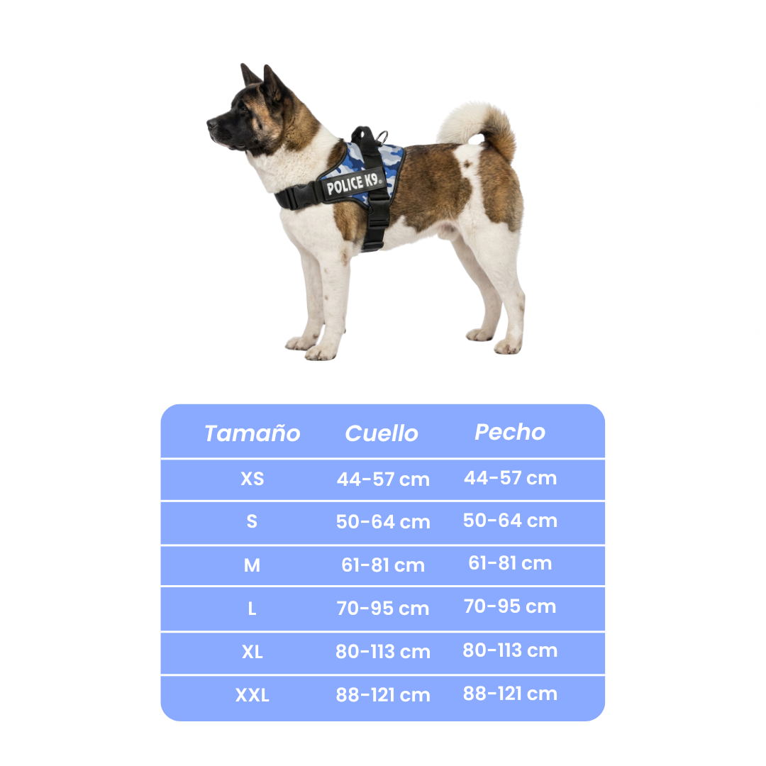 Arnés Camuflaje Police K9  Razas Fuertes