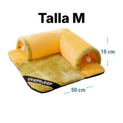 Cama con Túnel para gatos