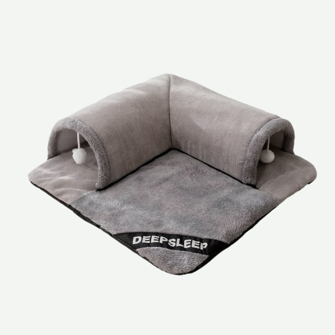 Cama con Túnel para gatos