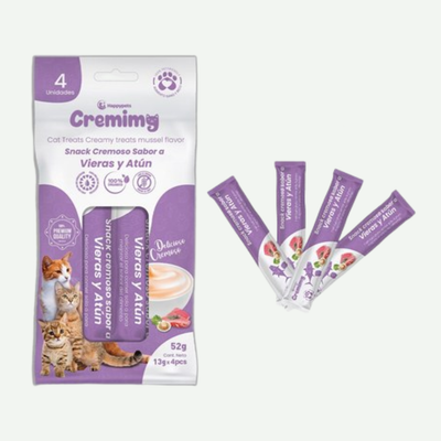 Snack Cremoso Cremimy - Sabor a Vieras y Atún