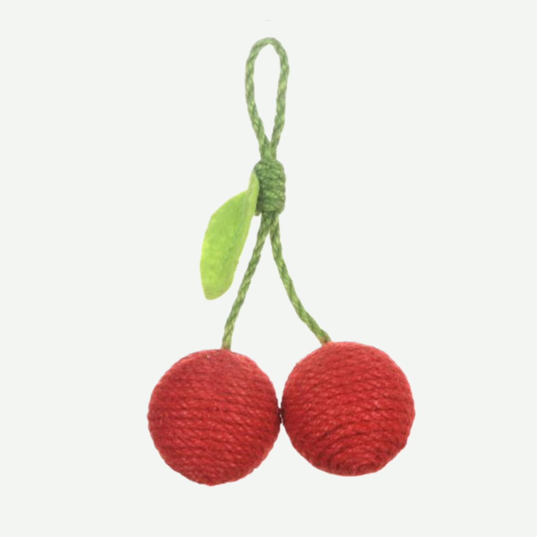 Cerezas juguete de Yute 1ud