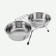 Plato Elevado Doble de Acero inoxidable