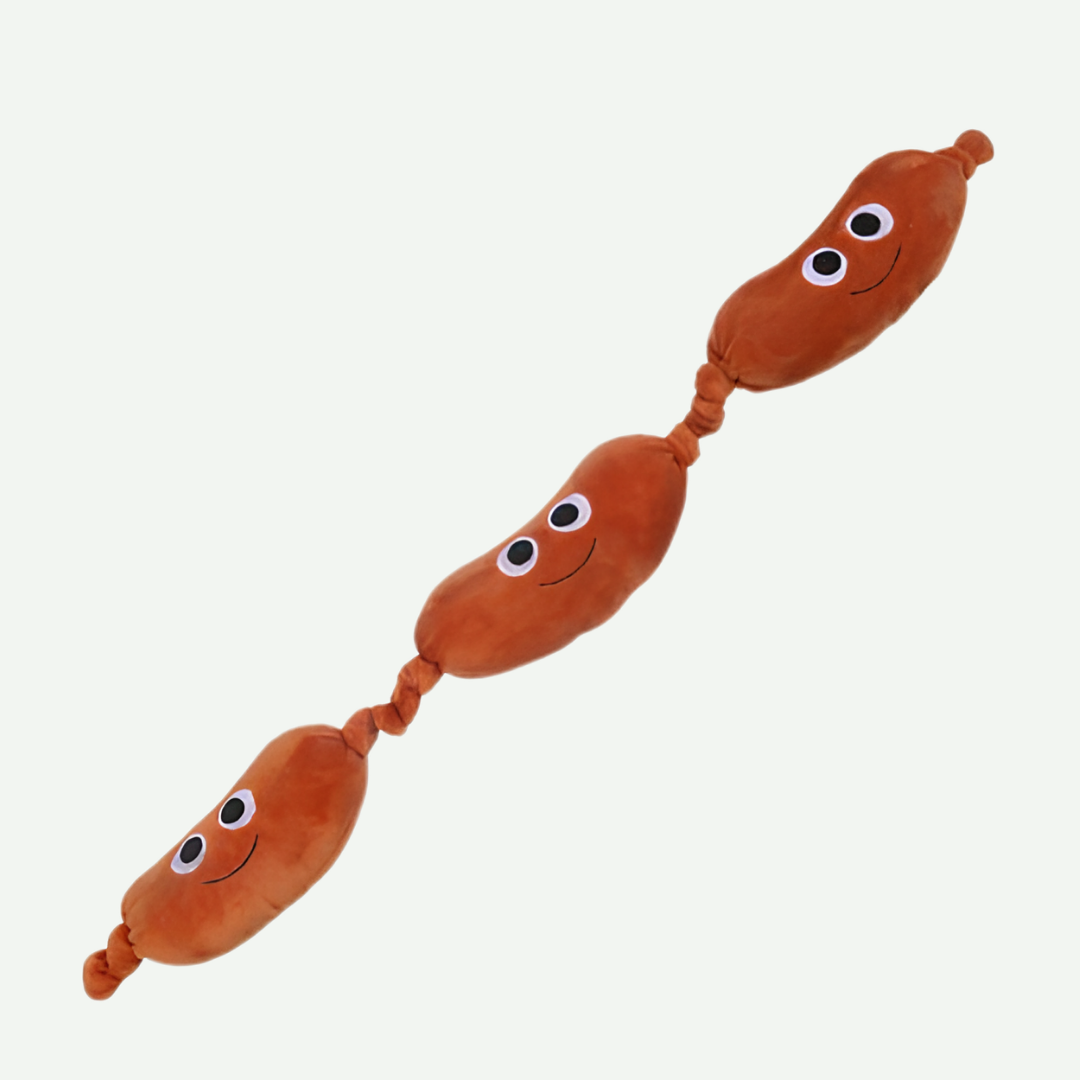 Peluche juguete de salchicha con sonido