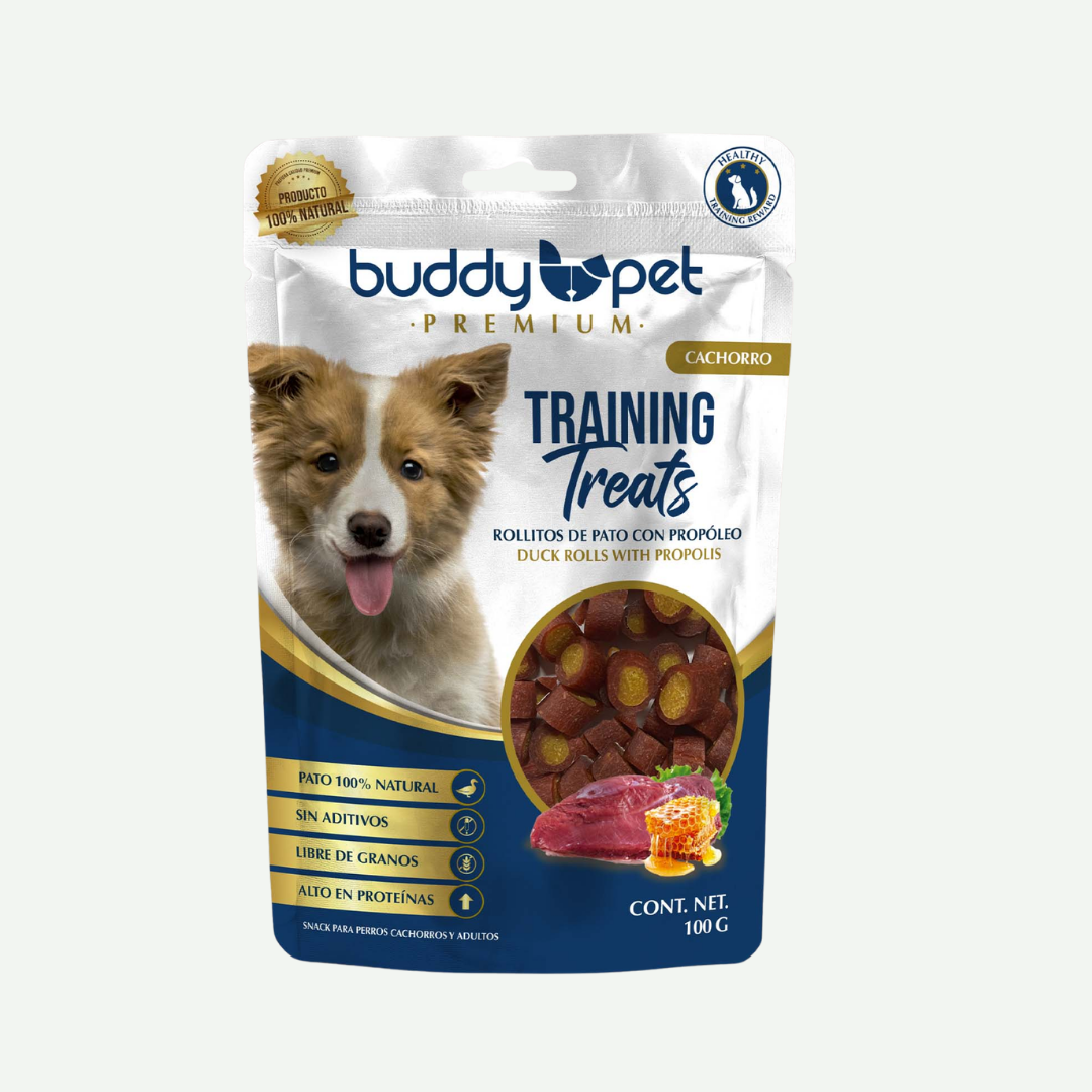 Snack Rollitos de pato con propóleo 100g - BuddyPets