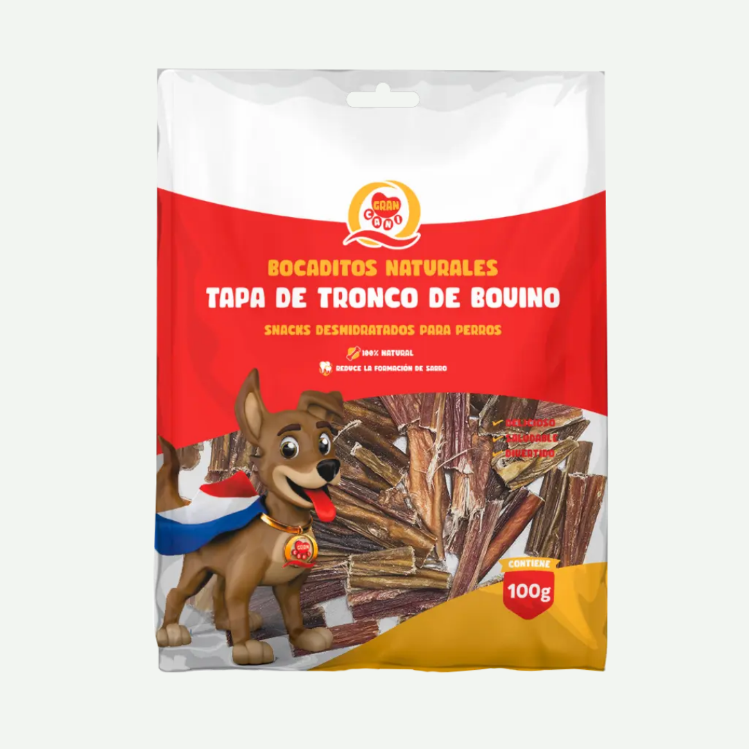 Snack Tapa tronco de Bovino Deshidratados 100g - Gran Cani