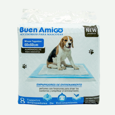 Sabanillas de Entrenamiento para Perros Paquete 60*60 8Uds