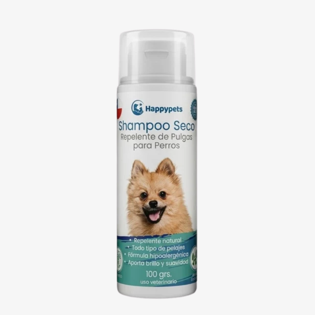 Shampoo Seco Repelente de Pulgas para Perros 100gr