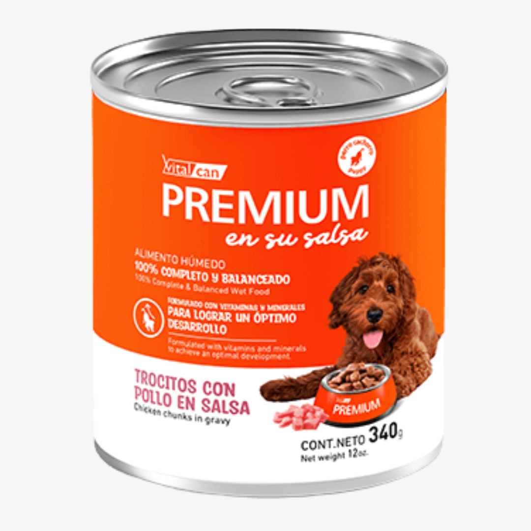 Lata Vitalcan Premium Perro Cachorro 340 GR