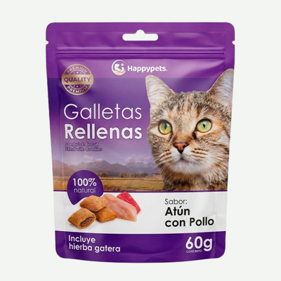 Galletas Rellenas - Sabor Atún con Pollo 60g