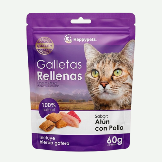 Galletas Rellenas - Sabor Atún con Pollo 60g
