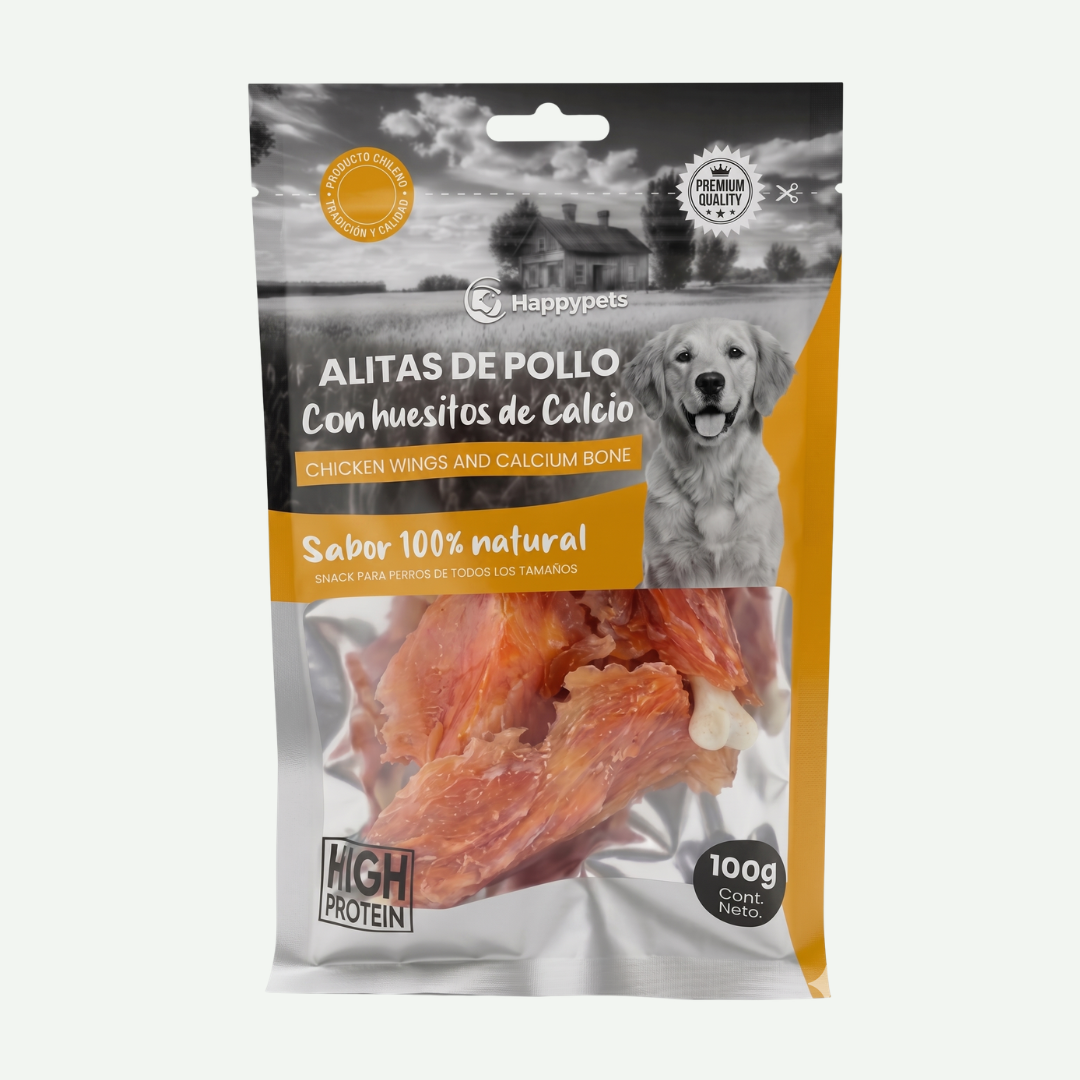 Snack Alitas de Pollo 100gr HappyPet