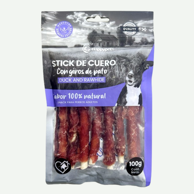 Stick de Cuero con Giros de Pato 100g