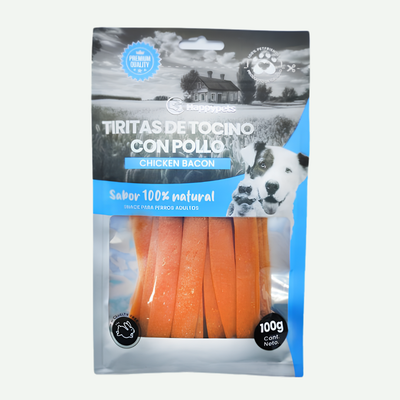 Tiritas de Tocino con Pollo 100g