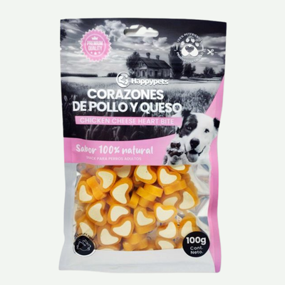 Corazones de Pollo y Queso 100g